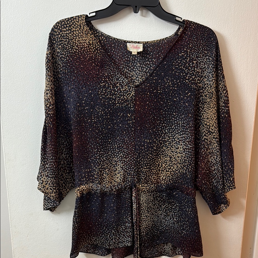 Women's Black and Brown Top